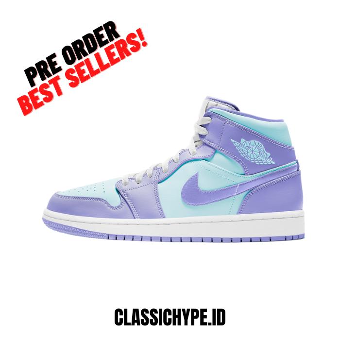 Jual AIR JORDAN MID PURPLE AQUA 2021 41 Kota Medan
