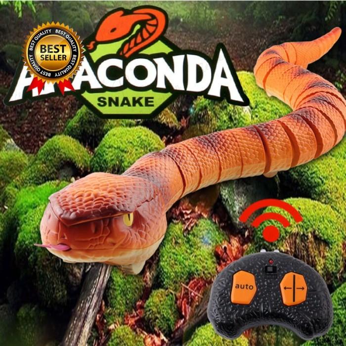 Gambar ULAR ANACONDA REMOTE CONTROL RC SNAKE TOYS UKURAN 73 CM MAINAN PRANK - ANACONDA dari Planet Unik undefined Tokopedia