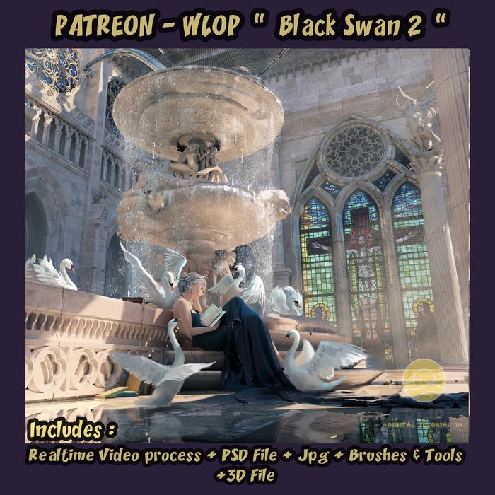 Jual PATREON - WLOP - BLACK SWAN 2 COMPLETE VIDEO+PSD+3D+JPG+BRUSHES ...