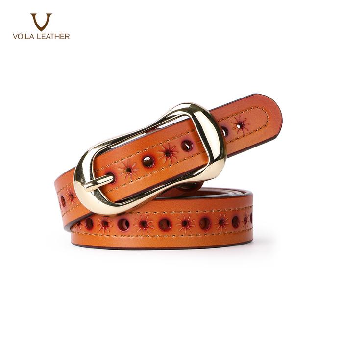 Gambar Ikat Pinggang Wanita Voila Diana - Cokelat dari Voila Leather undefined Tokopedia