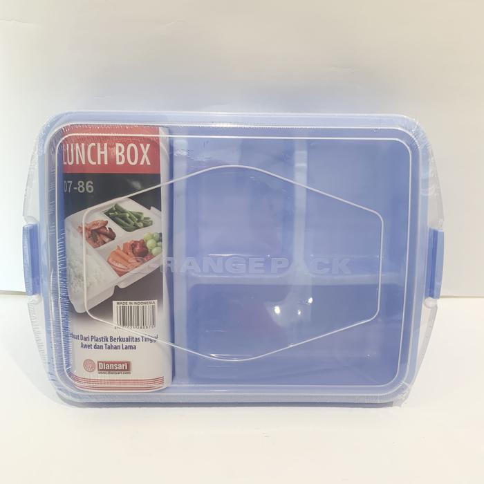 Gambar Tempat Makan/ Kotak Makan/ Lunch Box Kotak Segi Tutup Bening Diansari - Hijau dari Toko Yen Yen Kediri undefined 4 Tokopedia