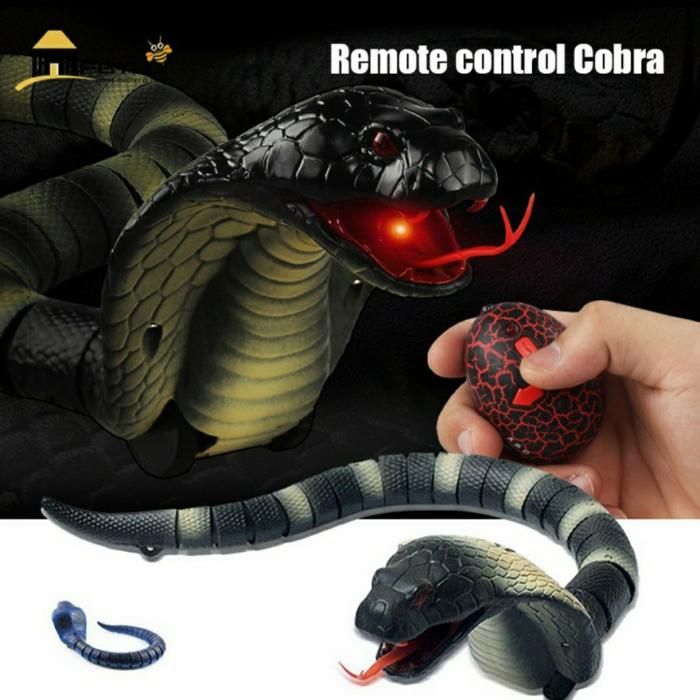 Gambar ULAR ANACONDA REMOTE CONTROL RC SNAKE TOYS UKURAN 73 CM MAINAN PRANK - COBRA dari Planet Unik undefined Tokopedia