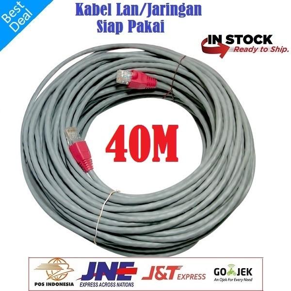 Gambar Kabel LAN 40M UTP CAT5e -Rj45 - Plugboot Grey Siap Pakai 40 Meter dari Neotech Official undefined Tokopedia