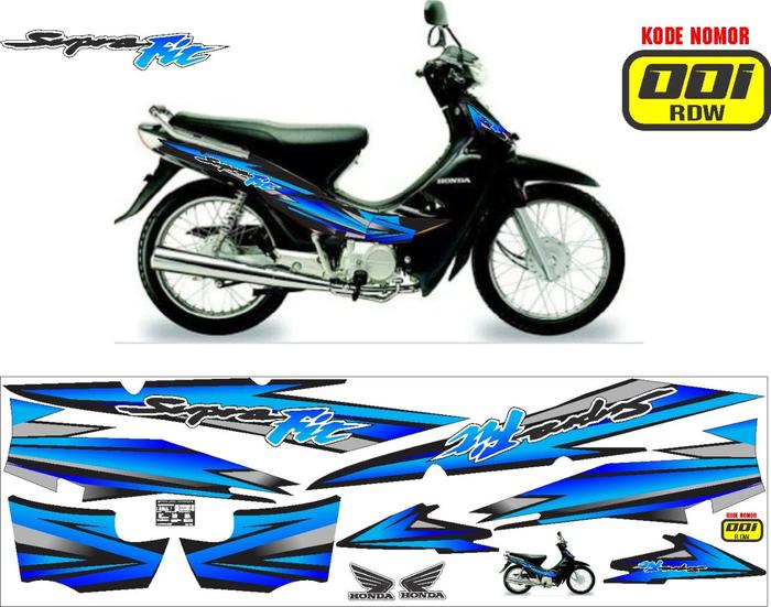 Gambar Striping sticker honda supra fit old honda supra fit lama 2004 - 001 dari ISTANA STICKER 83 undefined Tokopedia