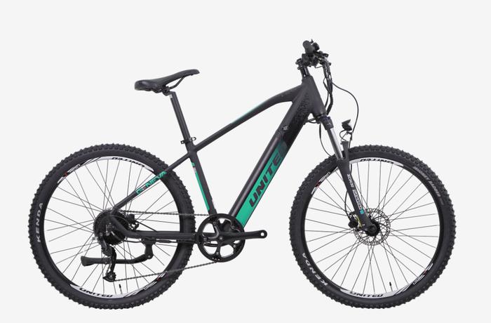 Gambar Sepeda Gunung E-BIKE MTB 27.5 UNITED GENEVA Alloy 9 Speed Garansi SNI - Black Turqoise dari Sepeda dan Motor Listrik undefined Tokopedia