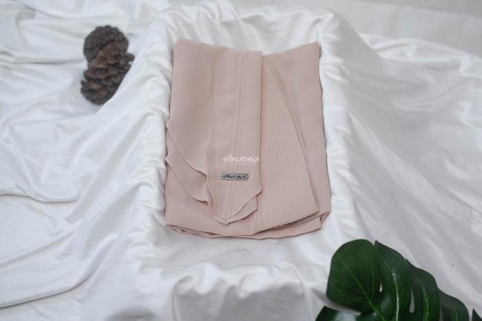 Gambar ELHASNA # 2 LAYER # L # CERUTTY # KHIMAR # HIJAB INSTAN # JILBAB - COKSU dari elhasna_retail undefined Tokopedia