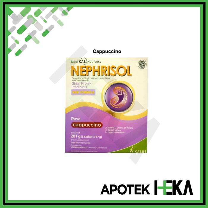Gambar Nephrisol Vanila/Coklat/Cappucino 201 gram - Pasien Ginjal Pradialisis - Cappucino dari Apotek Heka Bekasi undefined Tokopedia