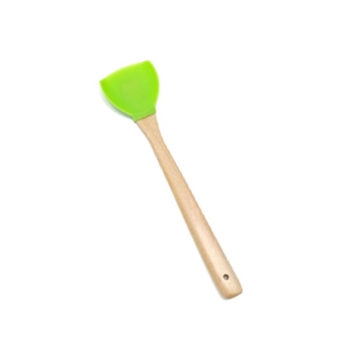 Gambar COOKS HABIT SILICONE SPATULA MINI ULTIMATE SLIM HANDLE - Hijau dari Cookshabit undefined Tokopedia