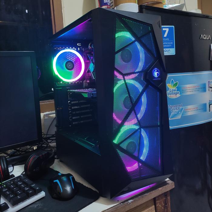 Jual Pc Gaming Design i3 9100f 8gb Gt 1030| 128gb ssd 500gb