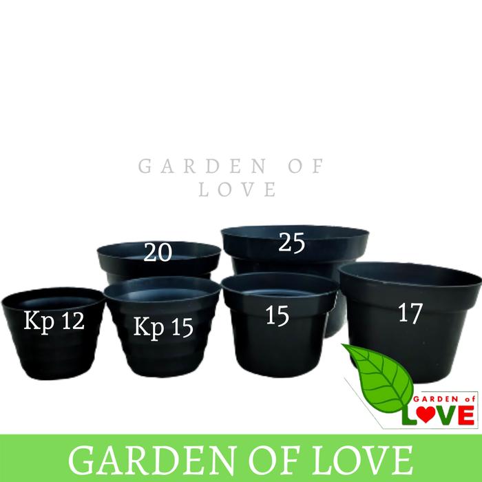 Gambar Cod-Pot Tanaman Pembibitan/Pot Basic /Pot Hitam/pot polos 12 15 17 20 - Polos 20 hitam dari Raja Indo Bekasi undefined Tokopedia