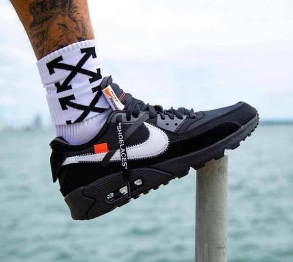 air max 90 x off white black