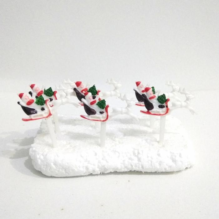 Gambar Santa Sleigh picks 6pcs dari Toko Ani,Bluebell,Creda undefined Tokopedia