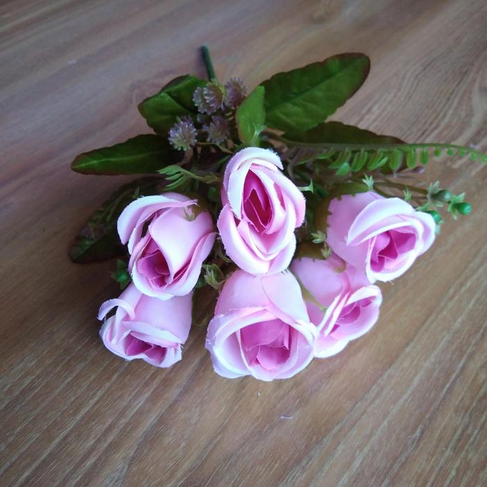 Gambar bunga rose imitasi bunga mawar katun - Merah Muda dari Aurora Flower Lover undefined Tokopedia