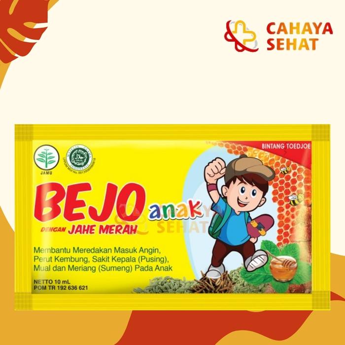 Gambar BEJO ANAK JAHE MERAH BINTANG TOEDJOE MASUK ANGIN SACHET dari CAHAYA SEHAT 1 undefined Tokopedia