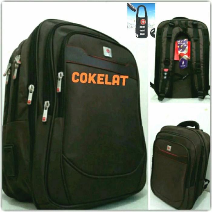 Gambar Tas Ransel Jumbo Polo Classic 20 Inch Exp - Cokelat dari SAFINJAYA undefined Tokopedia