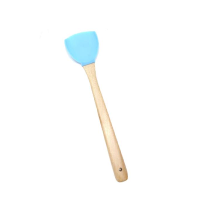 Gambar COOKS HABIT SILICONE SPATULA MINI ULTIMATE SLIM HANDLE - Biru dari Cookshabit undefined Tokopedia