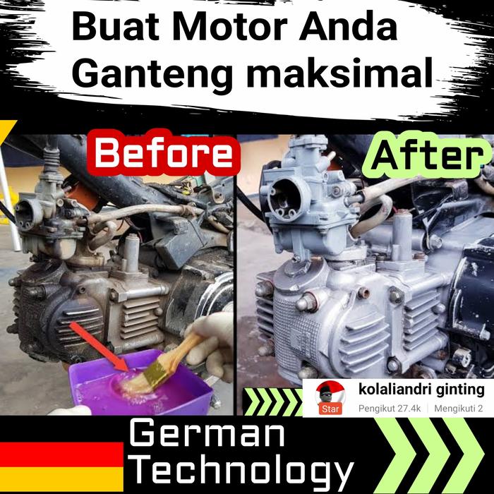 Gambar Obat KERAS Pembersih Kerak BLOCK Mesin & Gear Box Motor Matic GermanTC - Karat 100ml dari ALLIGATORS OFFICIAL undefined Tokopedia