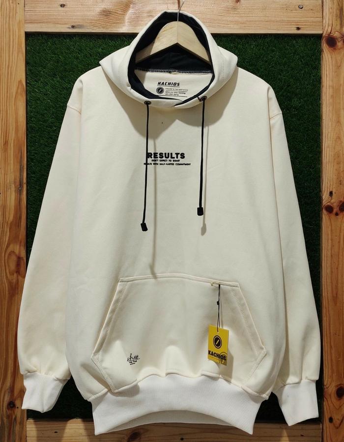 Gambar Sweater Hoodie Cowok Distro Switer Oversize Jaket Hodi Cewek Jumbo COD - cream 2, XXL dari Bintang_Store_ undefined Tokopedia