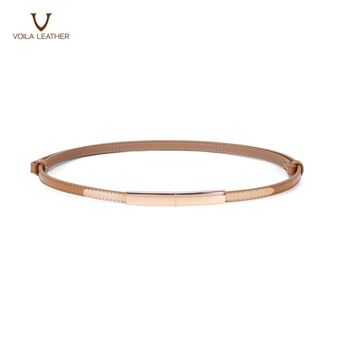 Gambar Ikat Pinggang Wanita Kulit Asli Voila Elsa - Cokelat dari Voila Leather undefined Tokopedia