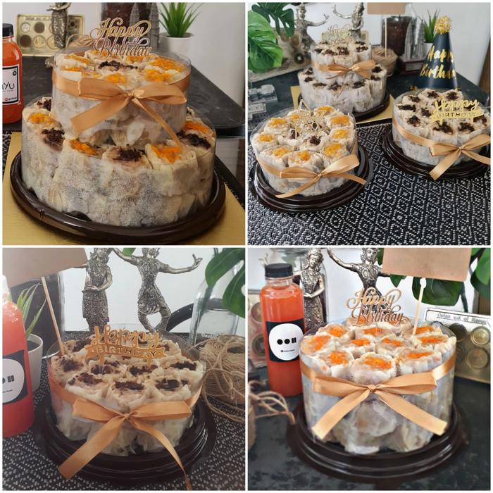 Gambar dimsum cake / cake siomay ayam / kue ulang tahun ultah / birthday cake - coklat gold, Simple isi 33 dari Umiyu undefined Tokopedia