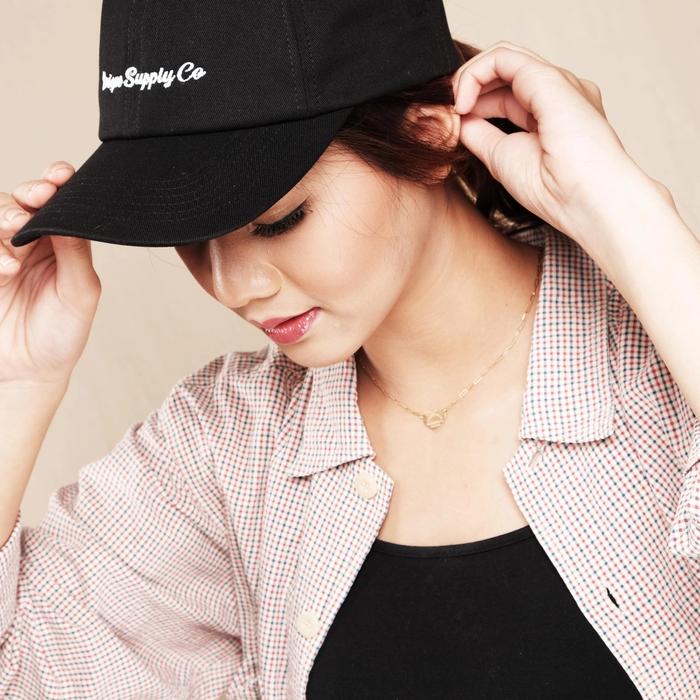 Topi Polo Cap Original Pria Distro Hitam