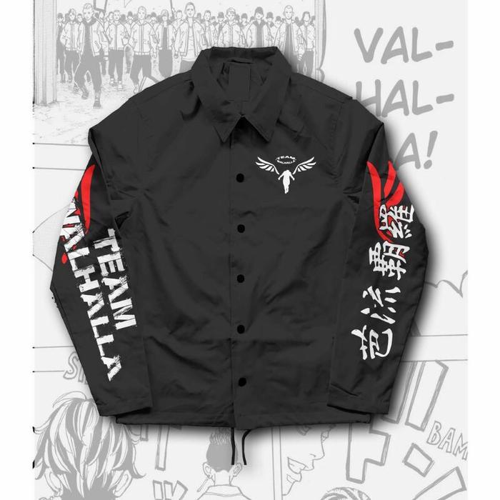 Gambar TOKYO REVENGERS VALHALLA ANIME JAKET TOKYO MANJI GANG M - walhalla hitam, XXL dari arshop94_NEW undefined Tokopedia