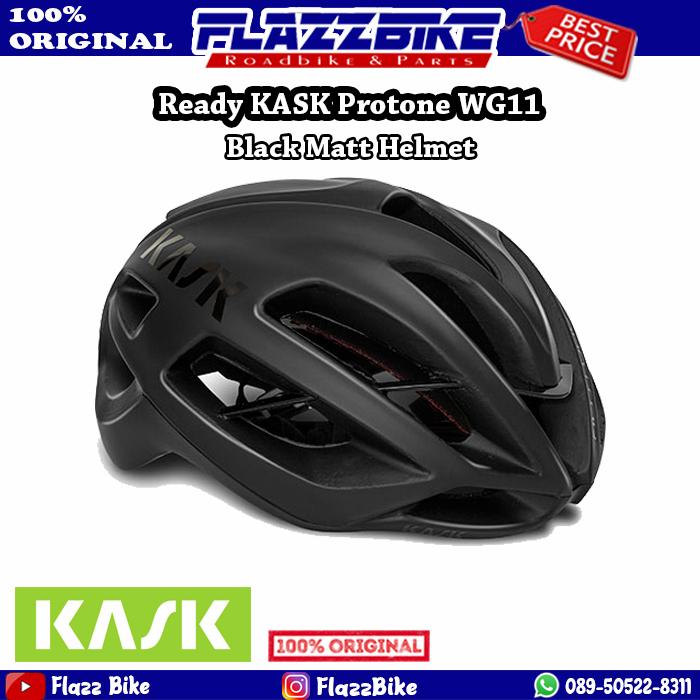 KASK Protone WG11 Black Matt Helmet Helm Sepeda Size S M L Hitam S