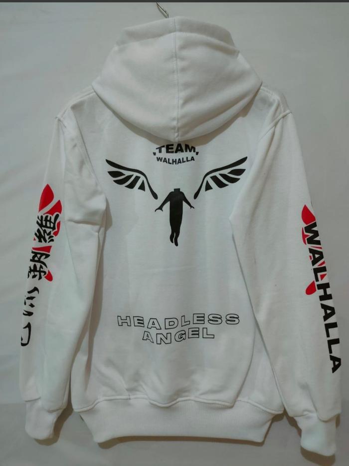 Gambar Jaket Sweater Anime Tokyo Revengers Tokyo Manji Mikey Toman VSValhalla - Valhalla Putih, L dari HnF Bandung undefined Tokopedia