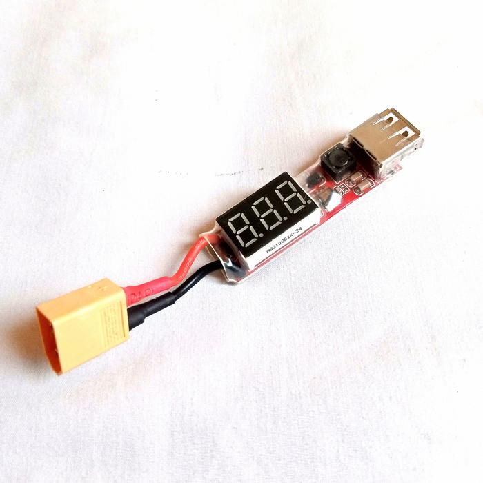 Shaluoman 2S 6S Lipo Battery To USB Converter Phone Charger Adapter With LCD XT60 Plug Shaluoman 2S 6S Lipo Battery To USB Converter Phone Charger Adapter With LCD XT60 Plug