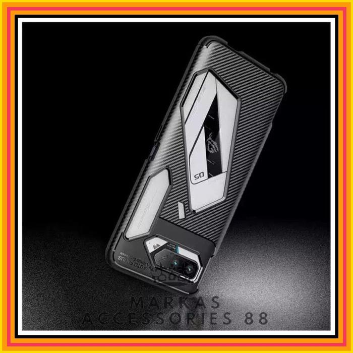 Gambar ASUS ROG PHONE 5 / ULTIMATE / PRO SOFT CASE AUTO FOCUS CARBON ORIGINAL - ROG 5, BLACK dari Markas acc 88 undefined Tokopedia