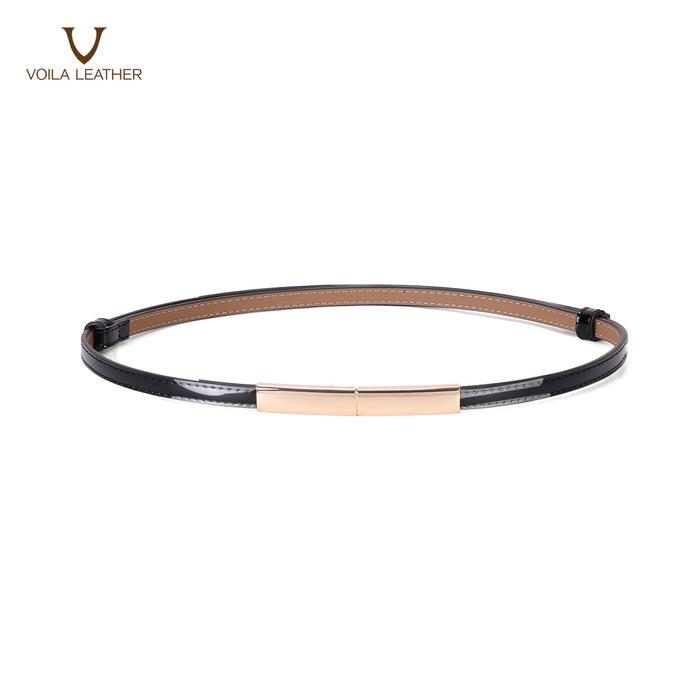 Gambar Ikat Pinggang Wanita Kulit Asli Voila Elsa - Hitam dari Voila Leather undefined Tokopedia