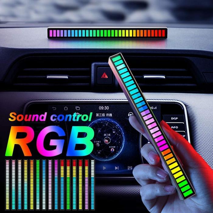 Gambar AUDIO SPECTRUM INDICATOR RAINBOW BAR MUSIC LED RGB AUDIO SOUND CONTROL dari TommyAcc undefined Tokopedia
