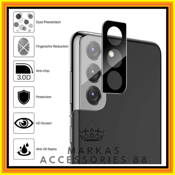 Gambar SAMSUNG GALAXY S21 PLUS 5G LENS CAMERA SCREEN GUARD 3D TEMPERED GLASS - BLACK, S21 PLUS dari Markas acc 88 undefined Tokopedia