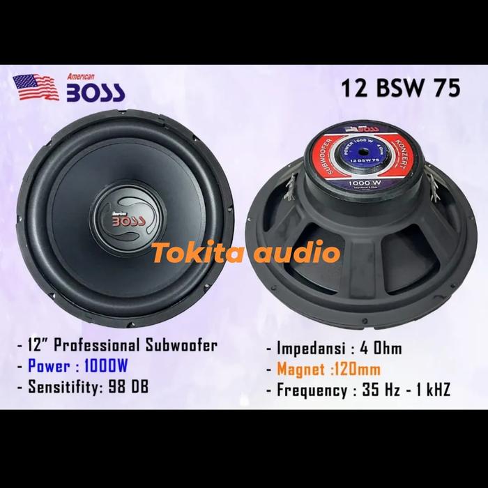 BOSS US-W 1290 ウーファー ボックス GM-X747 Jual SPEAKER