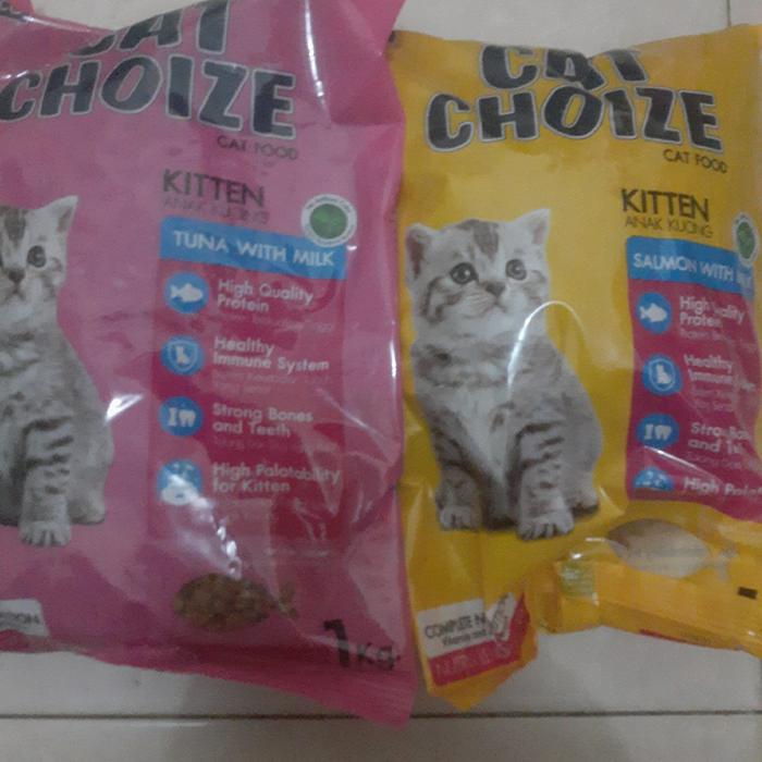 Gambar Cat Choize kitten 1kg / Makanan kucing Cat Choize kitten kemasan 1 kg - Tuna dari citrapetshop undefined Tokopedia