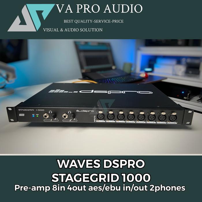 DSPro StageGrid 1000 (SoundGrid)+ラックケース（Jual Waves preamp  
