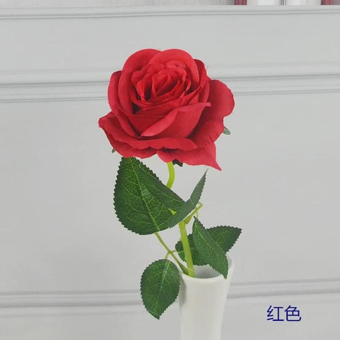 Gambar Bunga Mawar Plastik 50cm - Rose Flower - Property Foto - Buket Mawar Dekorasi Pesta - Tanaman Palsu - Red dari MENYALA undefined Tokopedia