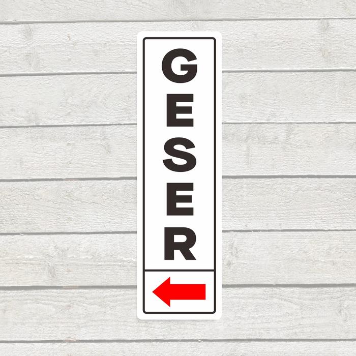 Gambar Stiker Label Marka Pintu Geser Sticker Sign Geser Pintu 17 x 5 cm - Geser ke Kiri dari Derrick Charlton Shop undefined Tokopedia