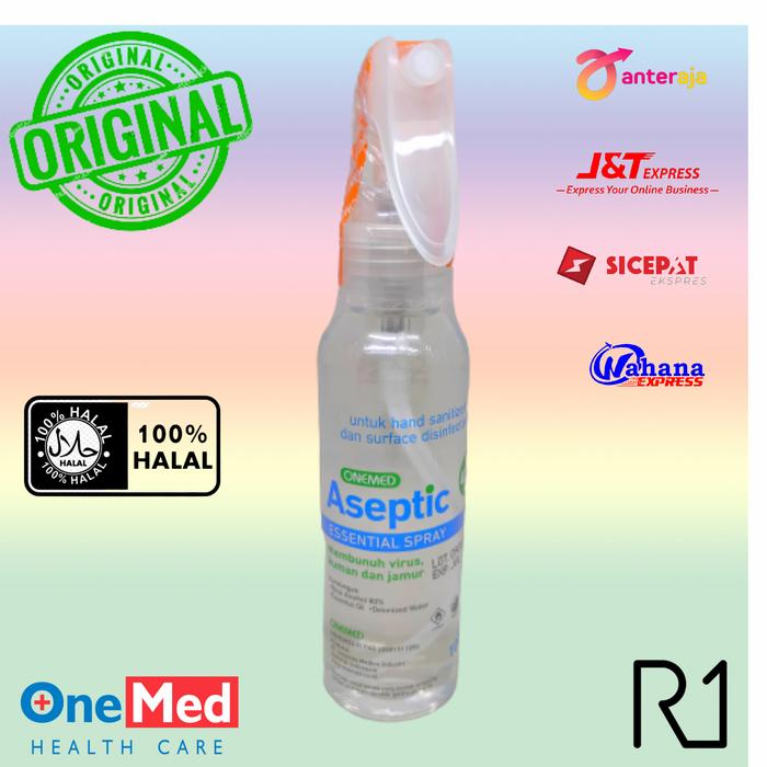 Gambar aseptic plus essential onemed 100 ml spray handsanitizer original dari R1'onlineshop undefined Tokopedia