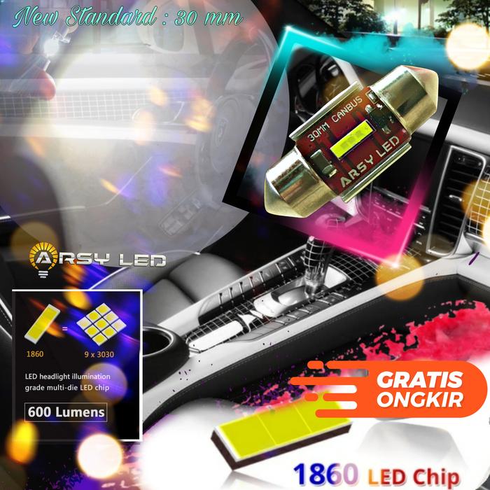 Gambar Lampu Kabin LED Mobil 30 31 mm CHIPSET ARSYLED Calya Sigra Avanza FEST - Putih dari ARSYLED MALL undefined Tokopedia