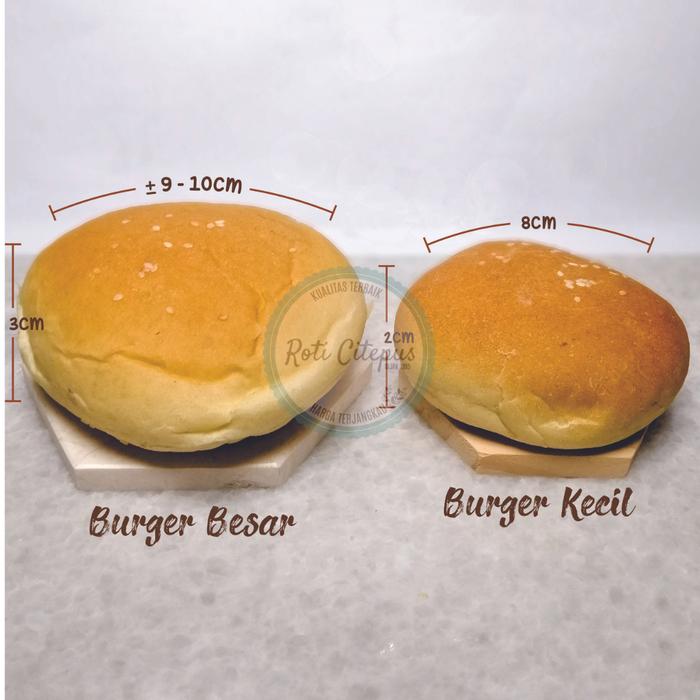 Gambar ROTI BURGER BESAR DAN KECIL - Burger Kecil dari roti citepus undefined Tokopedia
