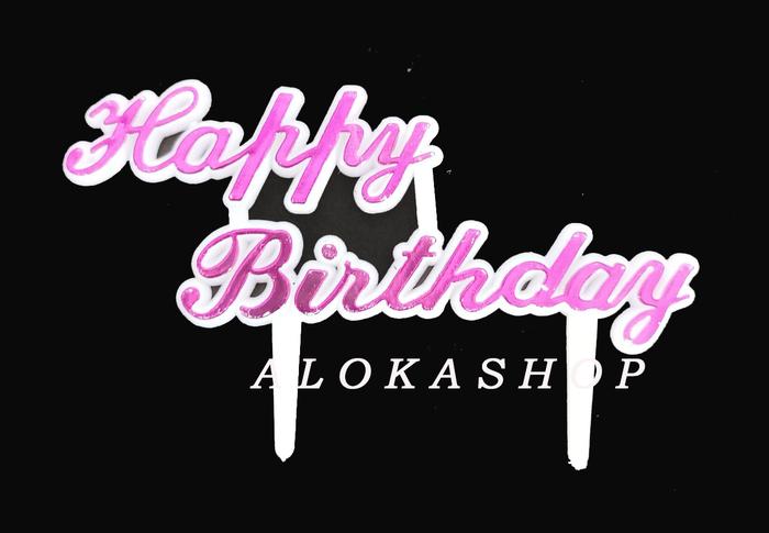 Gambar Tusukan Happy Birthday motif kecil / Topper Happy birthday - JJ dari Aloka Baking Shop undefined 3 Tokopedia