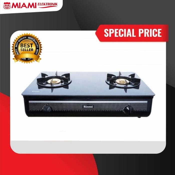 Promo Kompor Gas Rinnai RI712GAB Kompor Gas Kaca Rinnai RI 712GAB 2tungku  Cicil 0% 3x - Kota Surabaya - Miami | Tokopedia