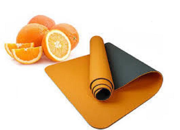 Gambar Matras Yoga, Alas Olahraga Anti Licin, Bagus dan Murah - orange hitam dari Lakukeras168_NEW undefined Tokopedia
