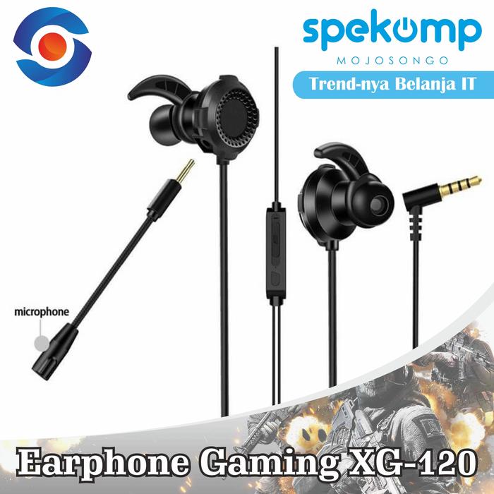 Gambar Earphone Gaming XG120 Audio Sound System Aksesoris Komputer Laptop dari Spekomp undefined Tokopedia