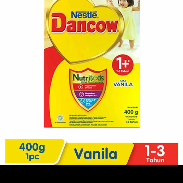 Gambar Dancow 1+ Susu Formula Anak Usia 1-3 tahun Vanilla 400 gr dari afizhara store undefined Tokopedia