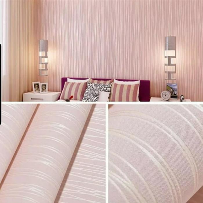 Gambar Wallpaper stiker kamar variasi warna pink pilihan macam motif murah - SALUR PINK dari Stickermart undefined Tokopedia