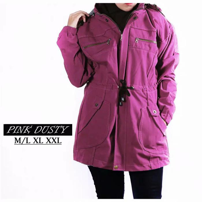 Gambar Jaket Parka XL Wanita Cewek - Magenta, L dari Roqu Store96 undefined Tokopedia