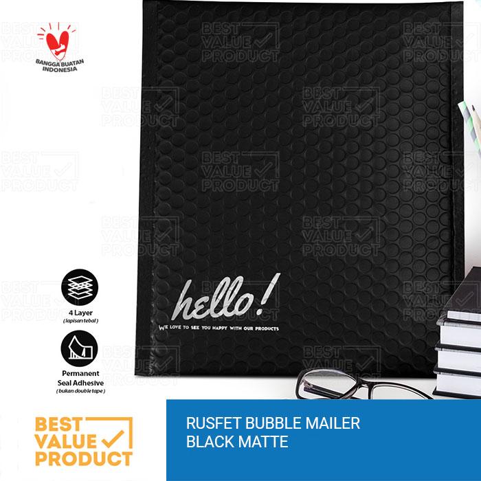 Gambar Bubble Mailer 18x23 cm / Amplop Bubble / Bubble Polymailer 18 x 23 cm - BLACK MATTE dari bestvalueproduct undefined Tokopedia