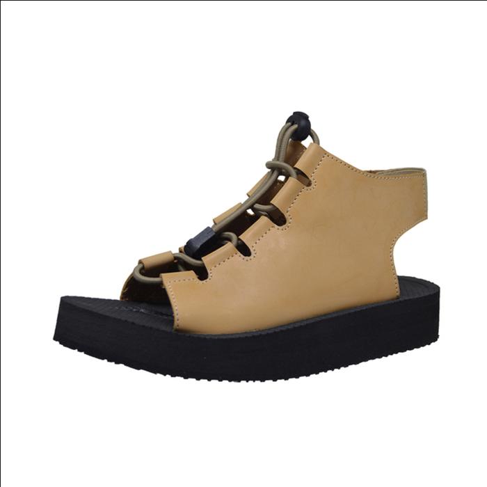 Gambar THREE BOX - Sandal Gunung Platform Big Size Wanita Baxter Beige Jumbo - Krem, 37 dari Three box Footwear undefined Tokopedia